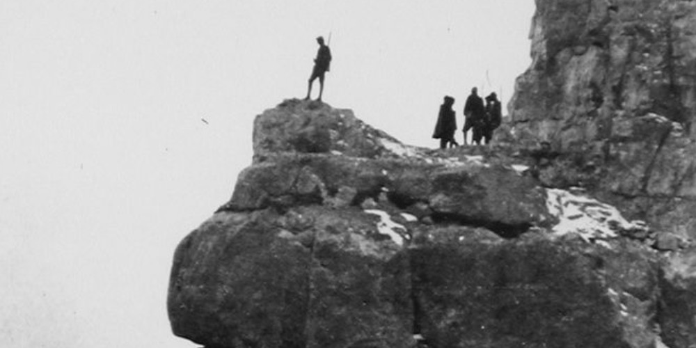 Il famoso 'salto del granatiere' sul monte Cengio