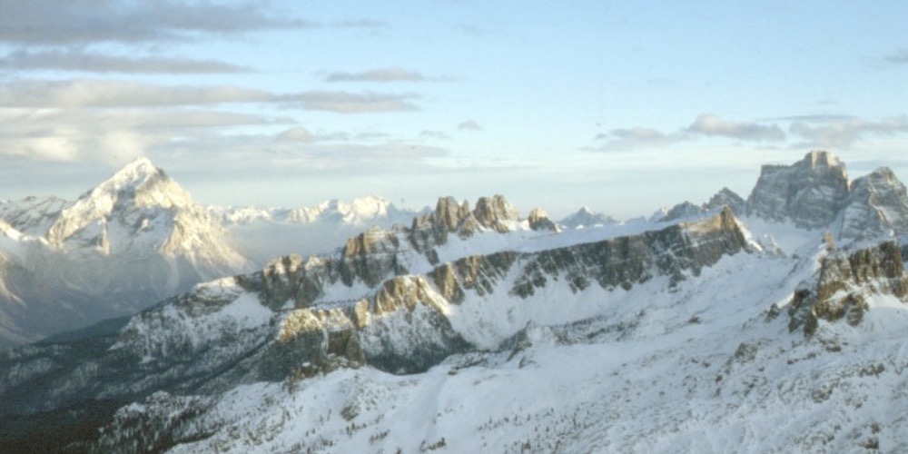 Mario De Biasi, Dal rifiugio Lagazuoi, Dolomiti tra Cortina e Val Badia, anni 80